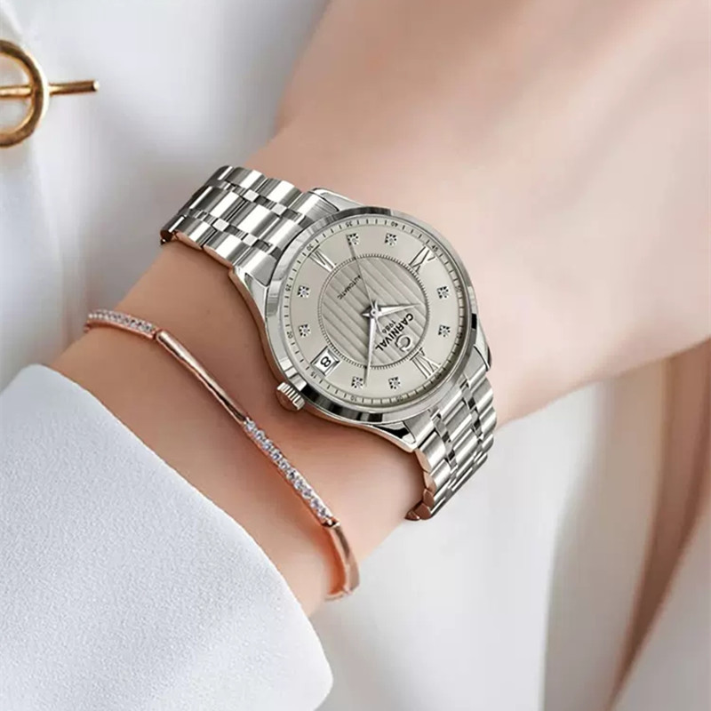 Luxury Watch Japan - スイス カーニバル 高級自動機械式レディース腕時計日本 MIYOTA ムーブメント サファイア