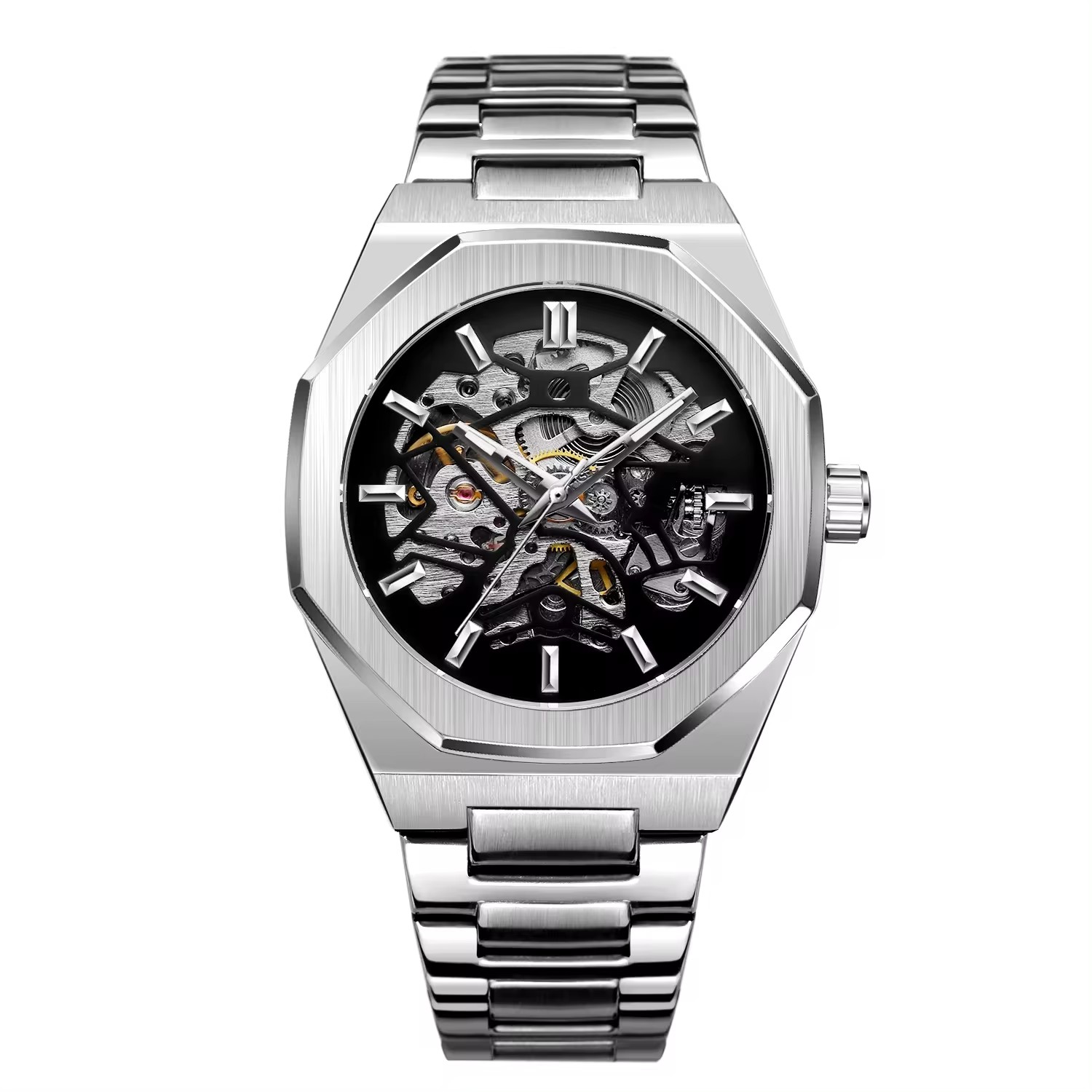 Luxury Watch Trading - Forsining 344D 高級中空自動機械式時計メンズ発光外国貿易クロスボーダー潮防水時計