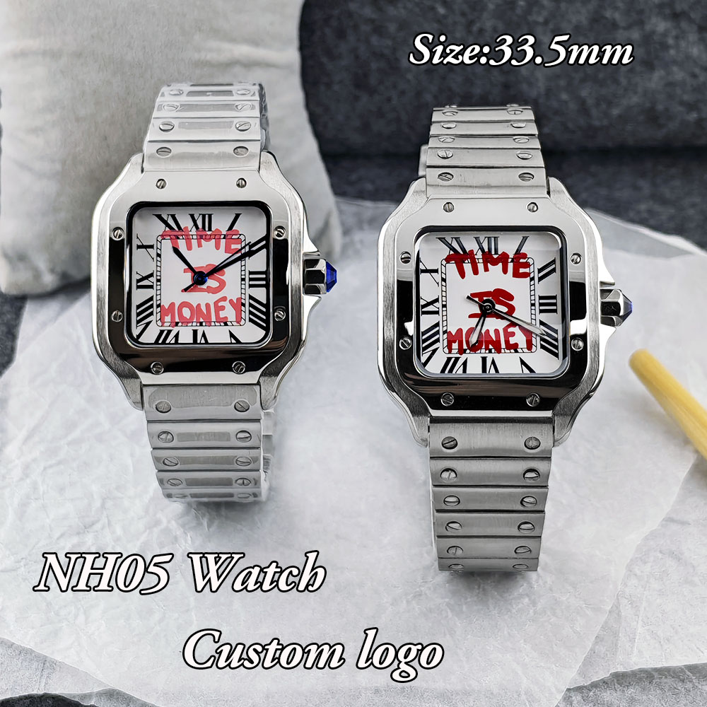Luxury Watch Logos - 新しい NH05 スクエアウォッチ タイム イズ マネー