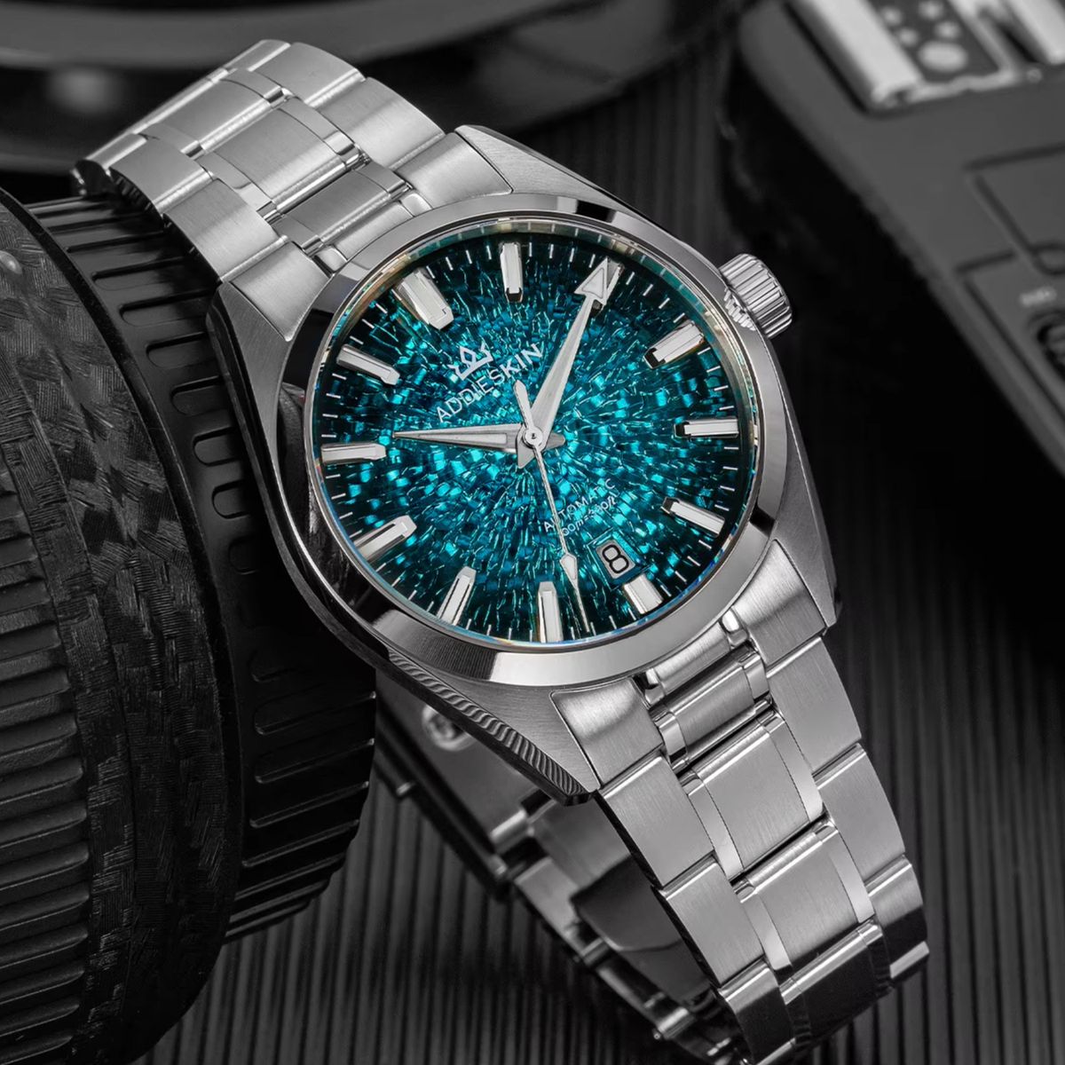 Luxury Watch Second Hand - AddiesKin グラデーションダイバーウォッチ Miyota9015 サファイア機械式自動巻き時計 ステンレススチール BGW9