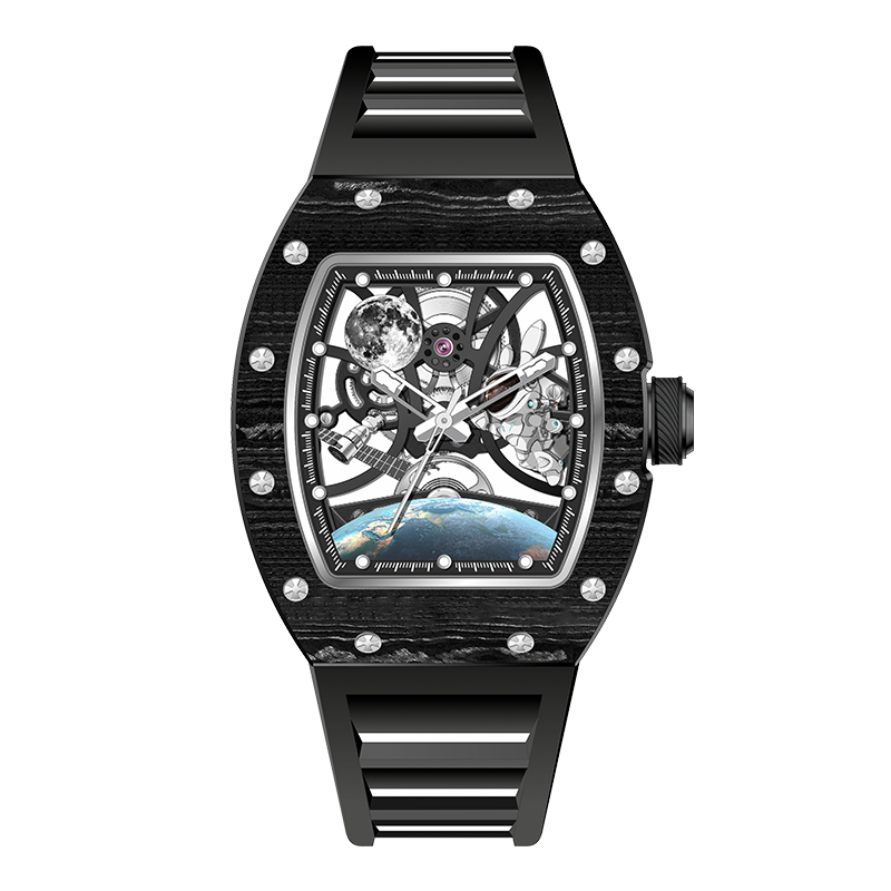 Luxury Watch Trading - バレルホローメカニカルウォッチメンズリチャード夜光カレンダー外国貿易越境タイド高級防水時計