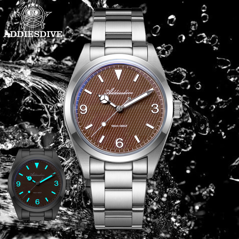 Luxury Watch Second Hand - ADDIESDIVE 36 ミリメートルメンズ腕時計ステンレス鋼 AD2096 Relojes Para