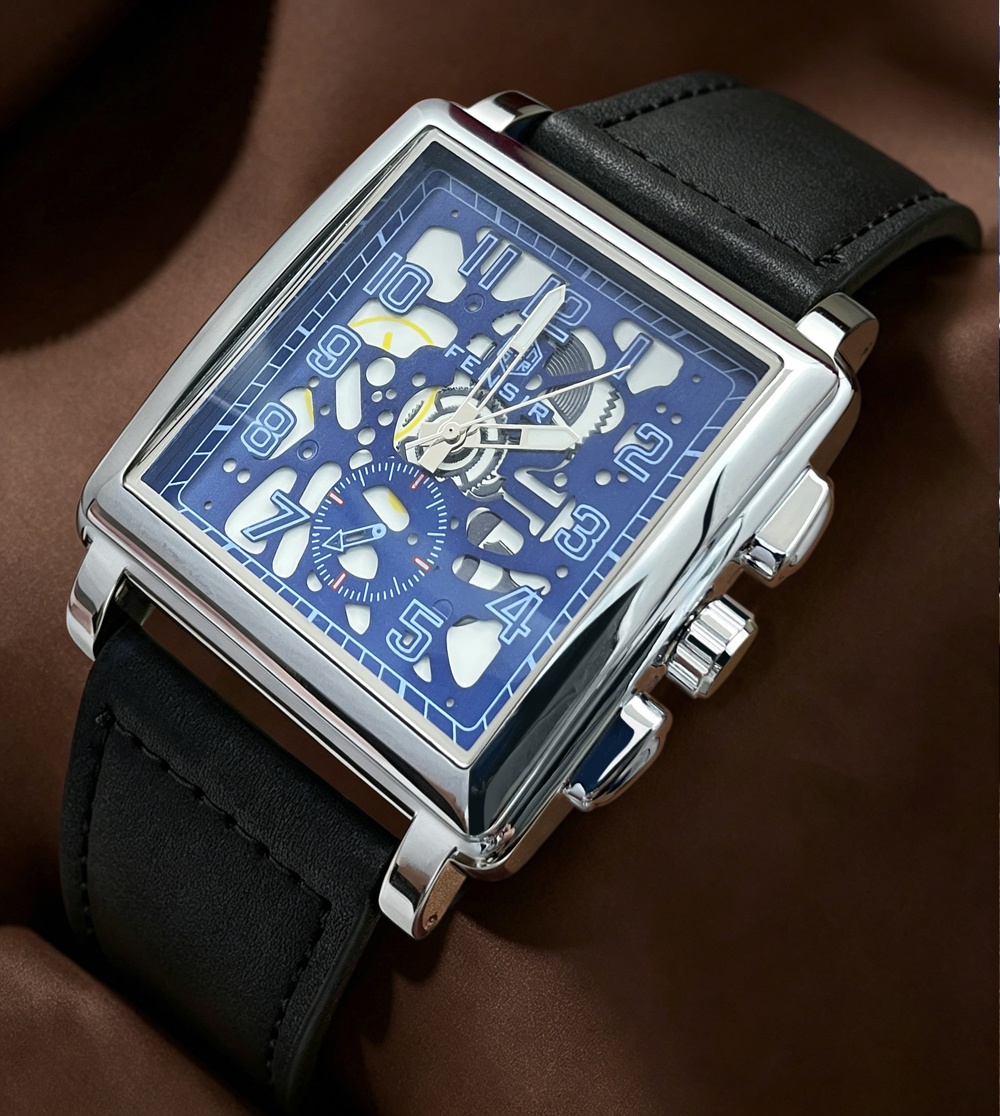 Luxury Watch Trading - 人気の海外貿易商品：シンプルな大型文字盤デザインのメンズクォーツ腕時計、防水夜光針付き、ビジネス、カジュアル、スポーツシーンに最適、軽やかな高級感とニッチなハイエンド感を提供、ヨーロッパとアメリカのトレンド、男性の日常着に最適、理想的なホリデーギフト。