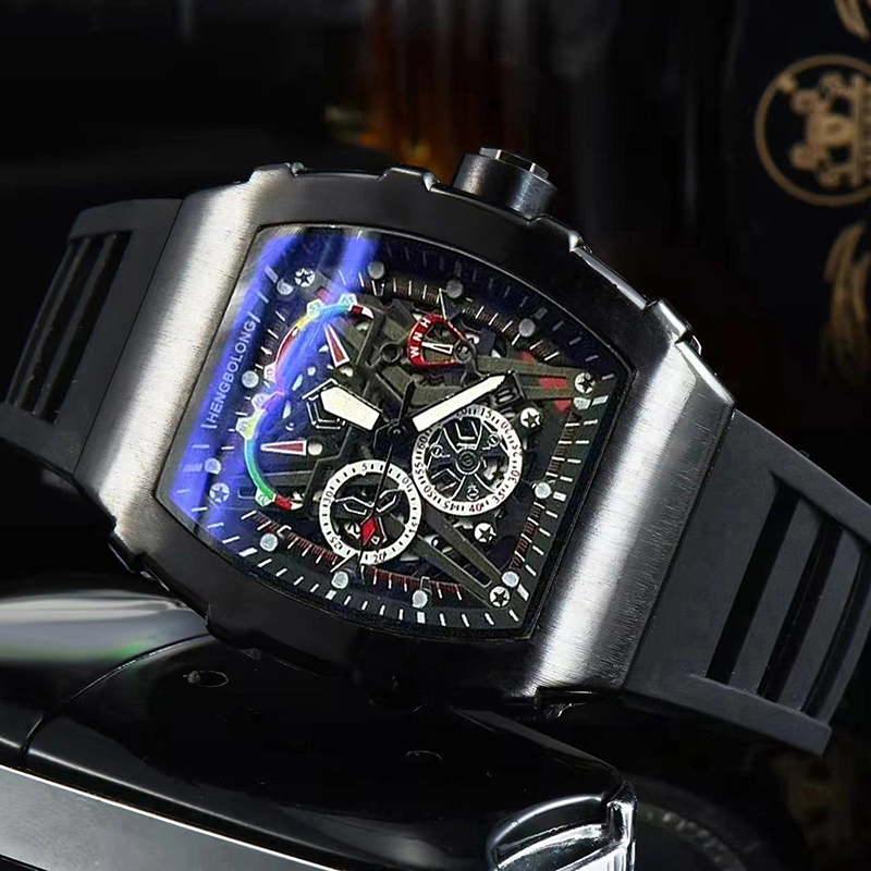 Luxury Watch Trading - 海外貿易ウォッチ メンズ用大型文字盤 クォーツ スポーツスクエア 夜光腕時計