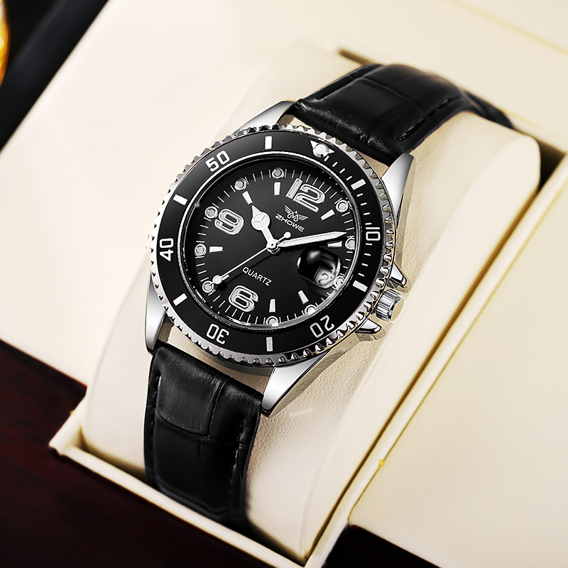 Luxury Watch Holder For Men - 新しいトップブランドの男性腕時計高級ビジネス防水メンズ腕時計男性用クォーツ時計革メンズ腕時計リロイハンサム