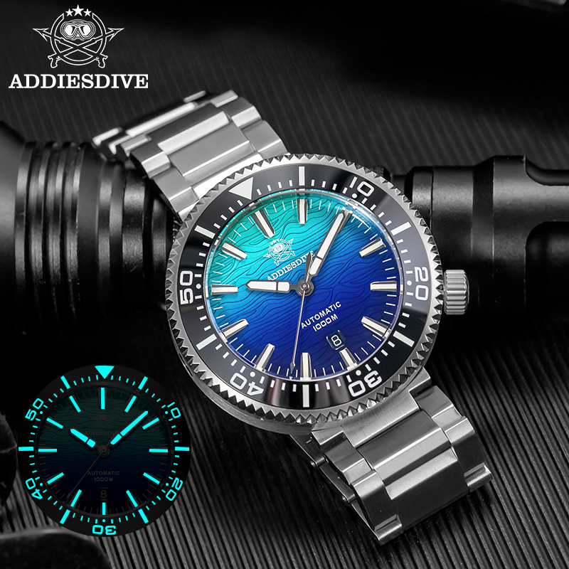 Luxury Watch It - ADDIESDIVE AD2526 メンズ腕時計 100bar ダイバーズウォッチ 自動巻き機械式時計
