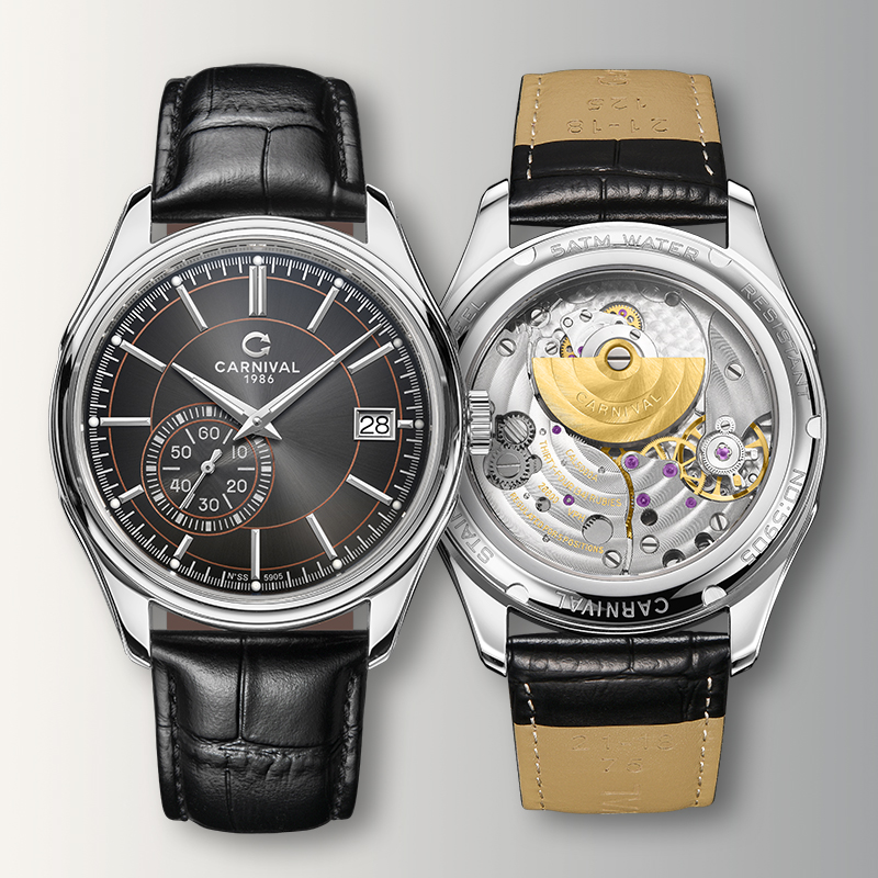 カーニバルグレーダイヤル自動巻き時計高品質メンズ腕時計トップ - Luxury Watch Second Hand のレビューと価格