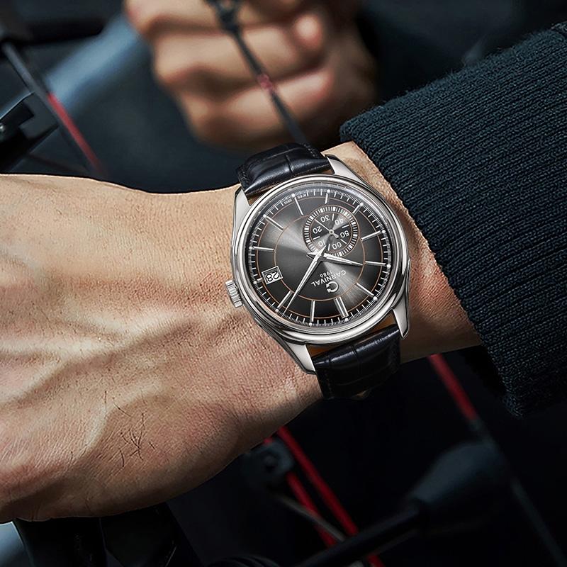 カーニバルグレーダイヤル自動巻き時計高品質メンズ腕時計トップ - Luxury Watch Second Hand のレビューと価格