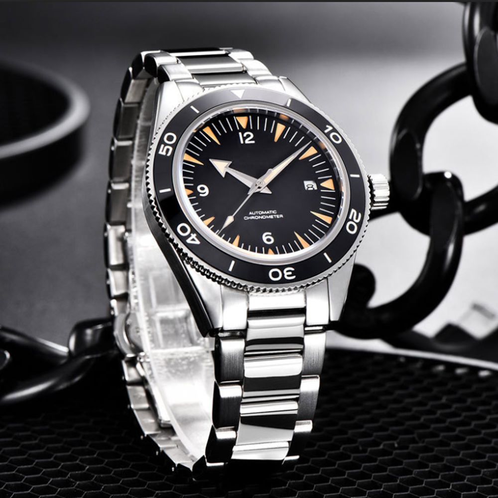 カスタムロゴ NH35 ムーブメント腕時計 10bars メ - Luxury Watch Logos のレビューと価格