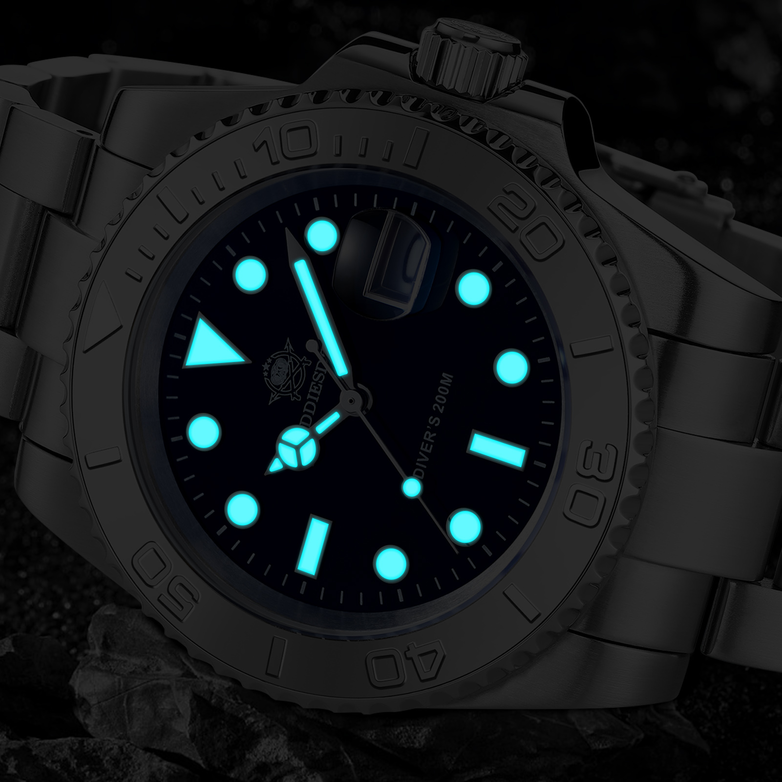 Diverb-男性用ステンレス鋼の時計,男性用高級クォーツ時 - Luxury Watch Japan のレビューと価格