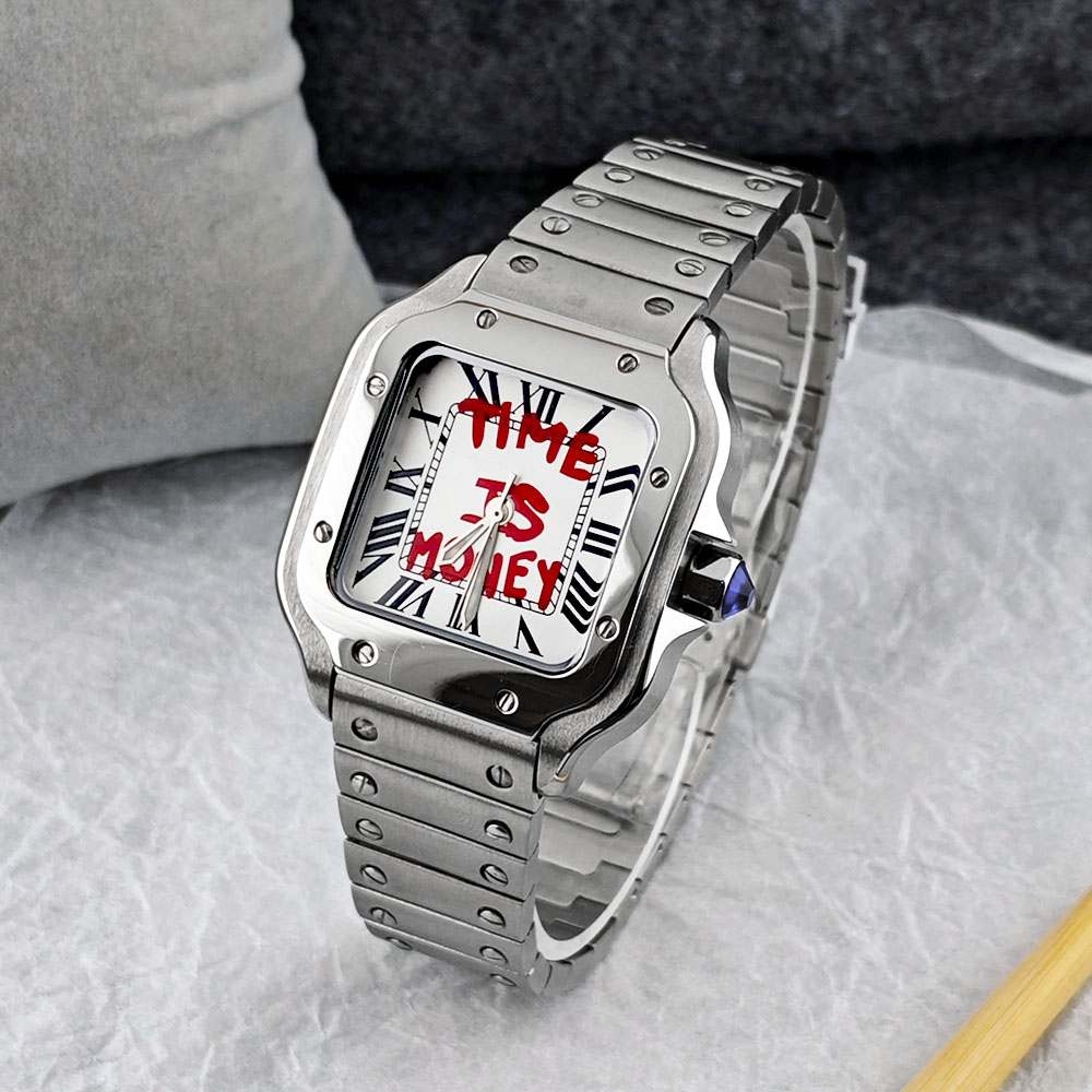 新しい NH05 スクエアウォッチ タイム イズ マネー ウ - Luxury Watch Logos のレビューと価格