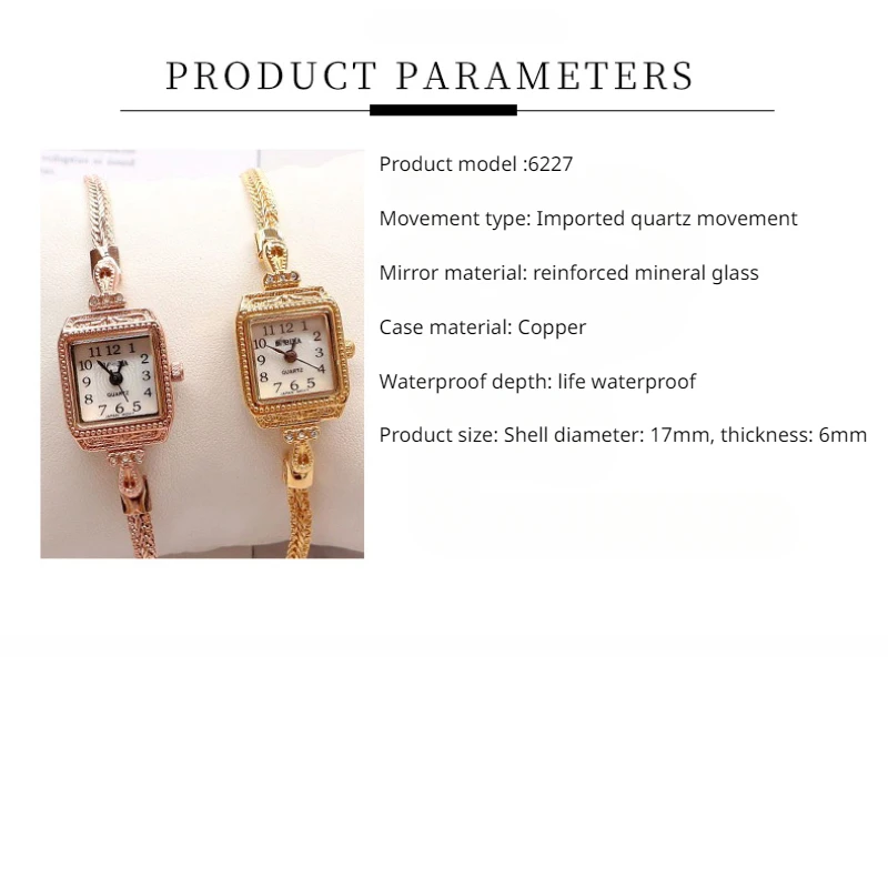 女性のための豪華なストラップ,繊細で軽い,ヴィンテージシック - Luxury Watch Vintage のレビューと価格