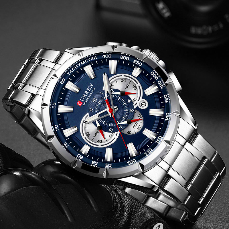 カレン-男性用腕時計,防水,ミリタリー,ステンレススチール, - Luxury Watch Japan のレビューと価格
