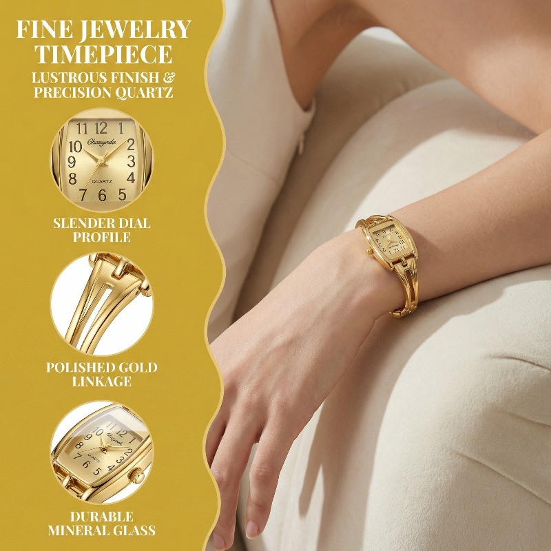 高級女性用腕時計ファッション長方形合金時計ストラップブレスレ - Luxury Watch Vintage のレビューと価格