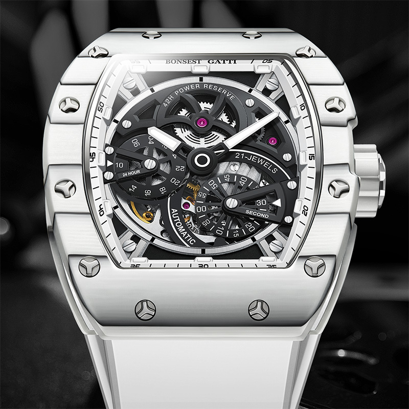 BONEST GATTI メンズ機械式時計 トノー型カーボン - Luxury Watch Second Hand のレビューと価格