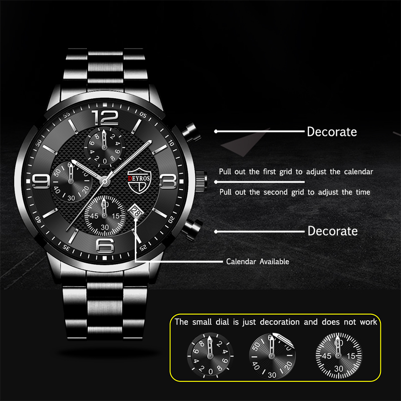 時計 メンズスポーツウォッチ,クォーツ,ステンレススチール, - Luxury Watch Holder For Men のレビューと価格