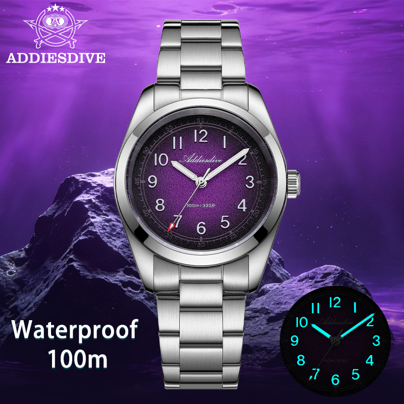 ADDIESDIVE 新しいメンズダイバークォーツ時計 36 - Luxury Watch It のレビューと価格