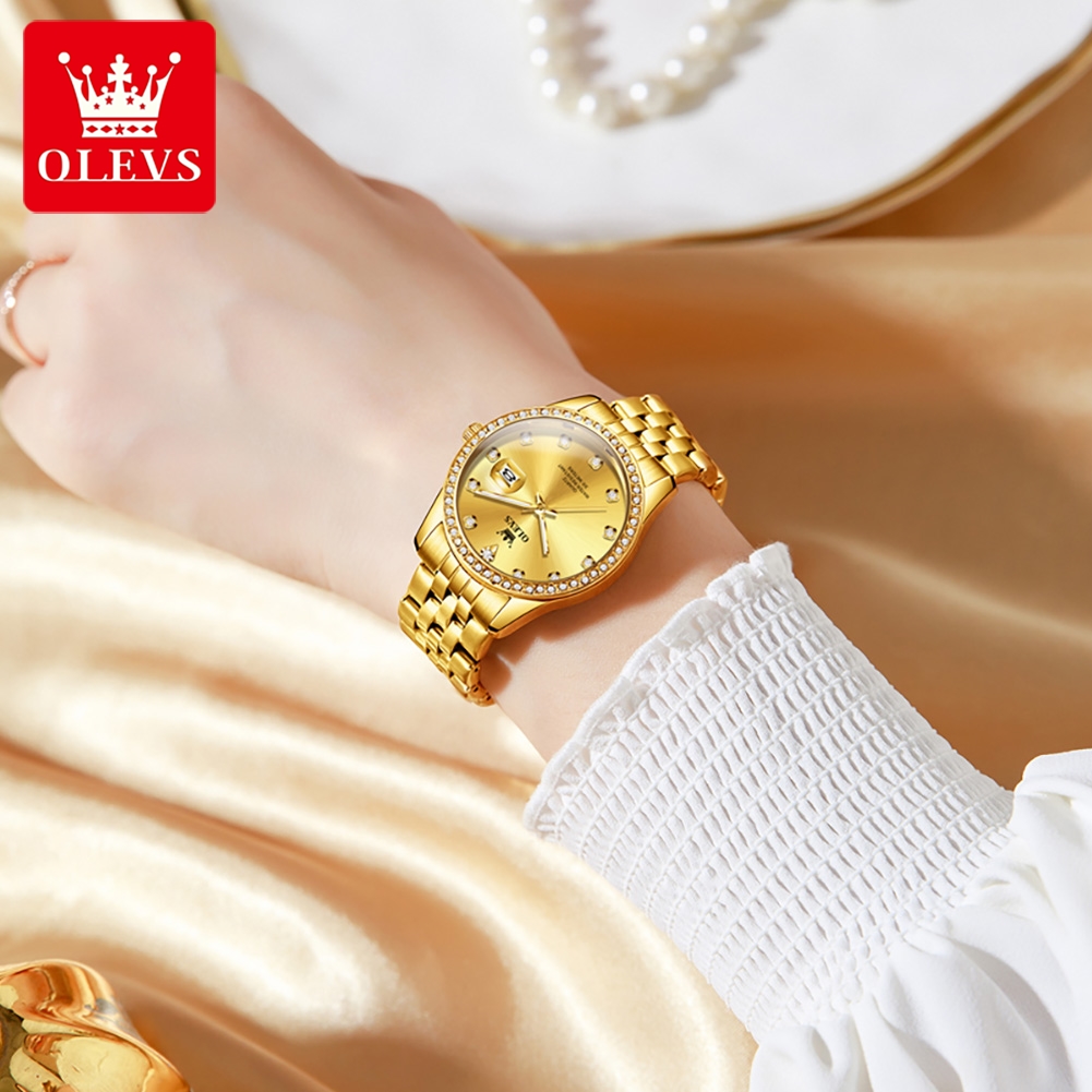 OLEVS 3629 高級トップブランドクォーツ時計女性用ダ - Luxury Watch Diamond のレビューと価格