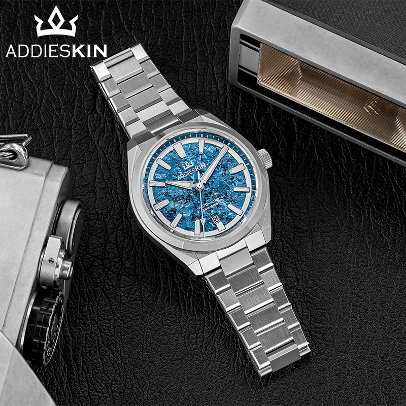 AddiesKin K006 ブルークリスタライズドチタンダ - Luxury Watch Second Hand のレビューと価格