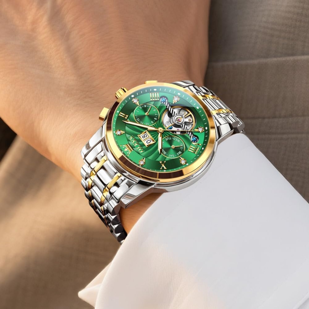 アナログクォーツ高級ダイヤモンド防水クロノグラフステンレスス - Luxury Watch Image のレビューと価格