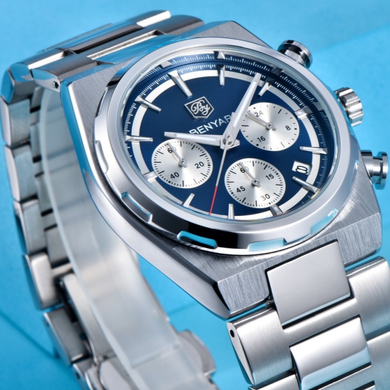 BENYAR 40 ミリメートルメンズ多機能クォーツ時計 3 - Luxury Watch Second Hand のレビューと価格
