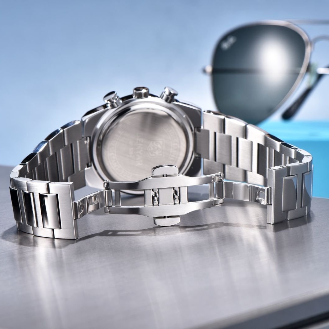 BENYAR 40 ミリメートルメンズ多機能クォーツ時計 3 - Luxury Watch Second Hand のレビューと価格