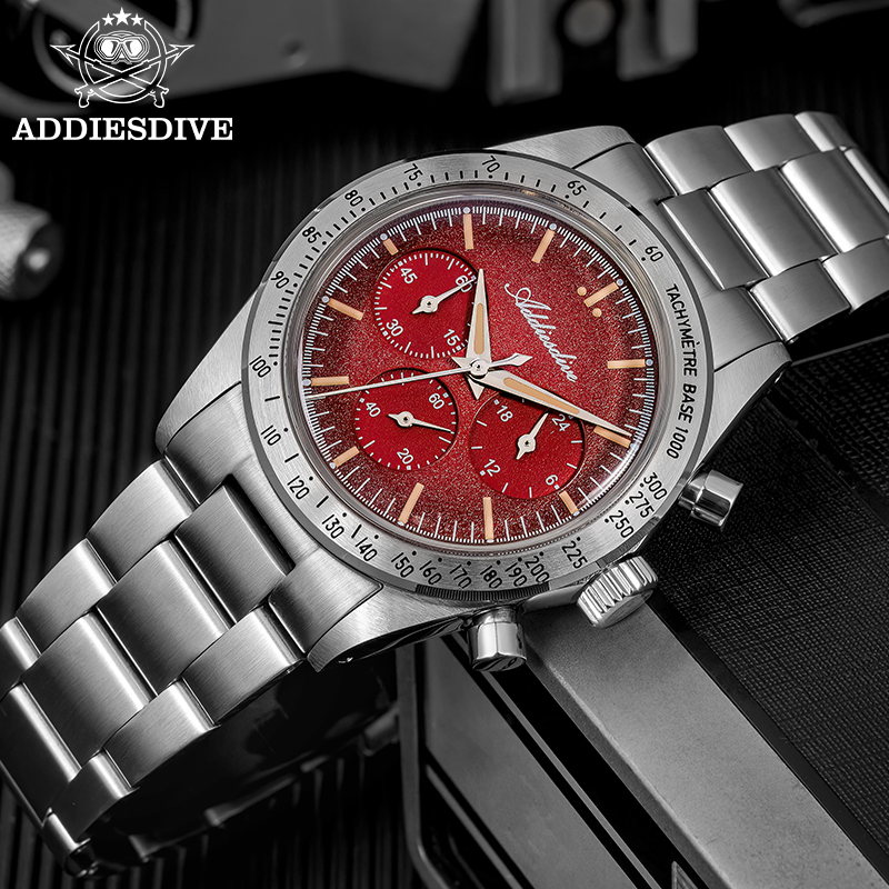 ADDIESDIVE AD2552 クロノグラフ バブルミラ - Luxury Watch It のレビューと価格
