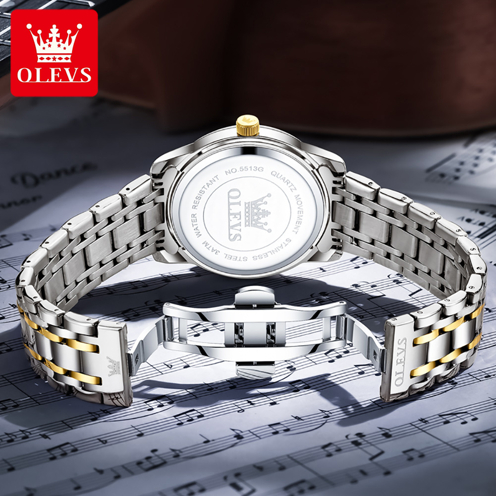 OLEVS ブランドファッションメンズ腕時計ステンレス鋼防水 - Luxury Watch Logos のレビューと価格