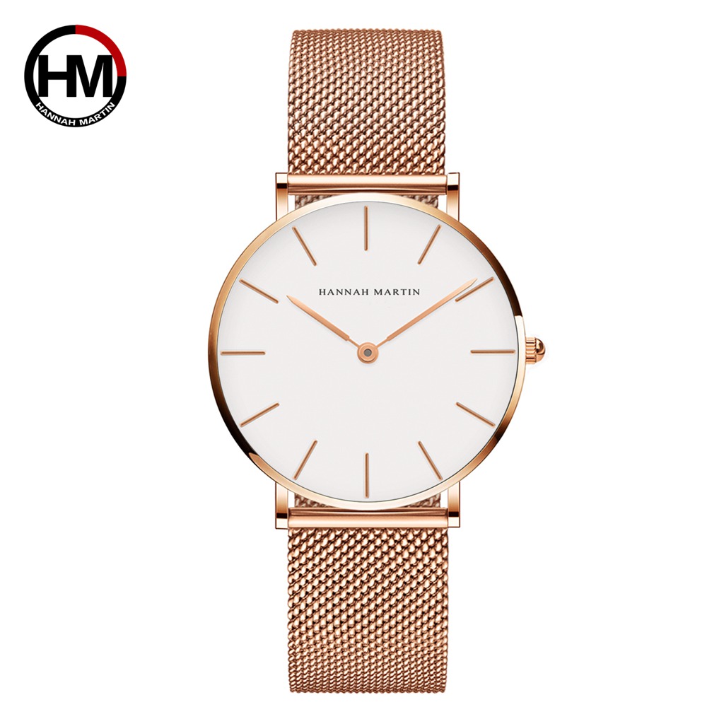 ハンナマーティントップブランドの高級腕時計女性ステンレススチ - Luxury Watch Japan のレビューと価格