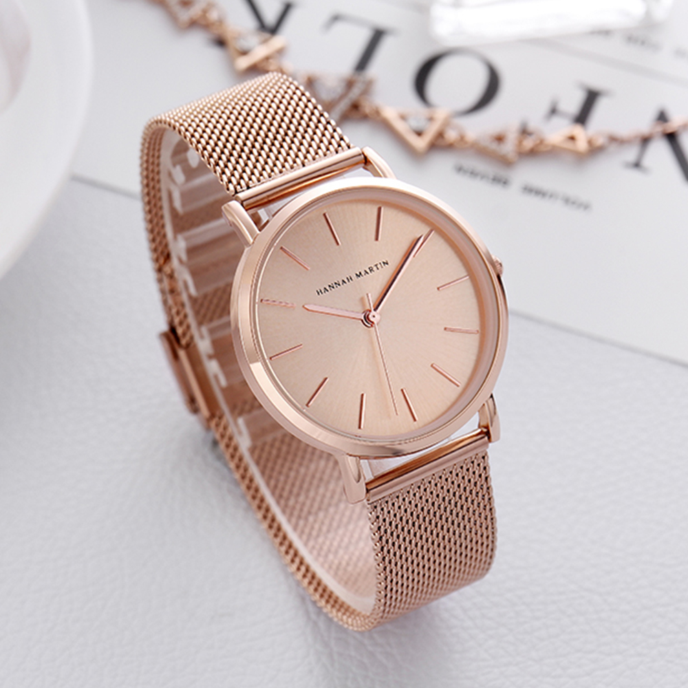 ハンナマーティントップブランドの高級腕時計女性ステンレススチ - Luxury Watch Japan のレビューと価格