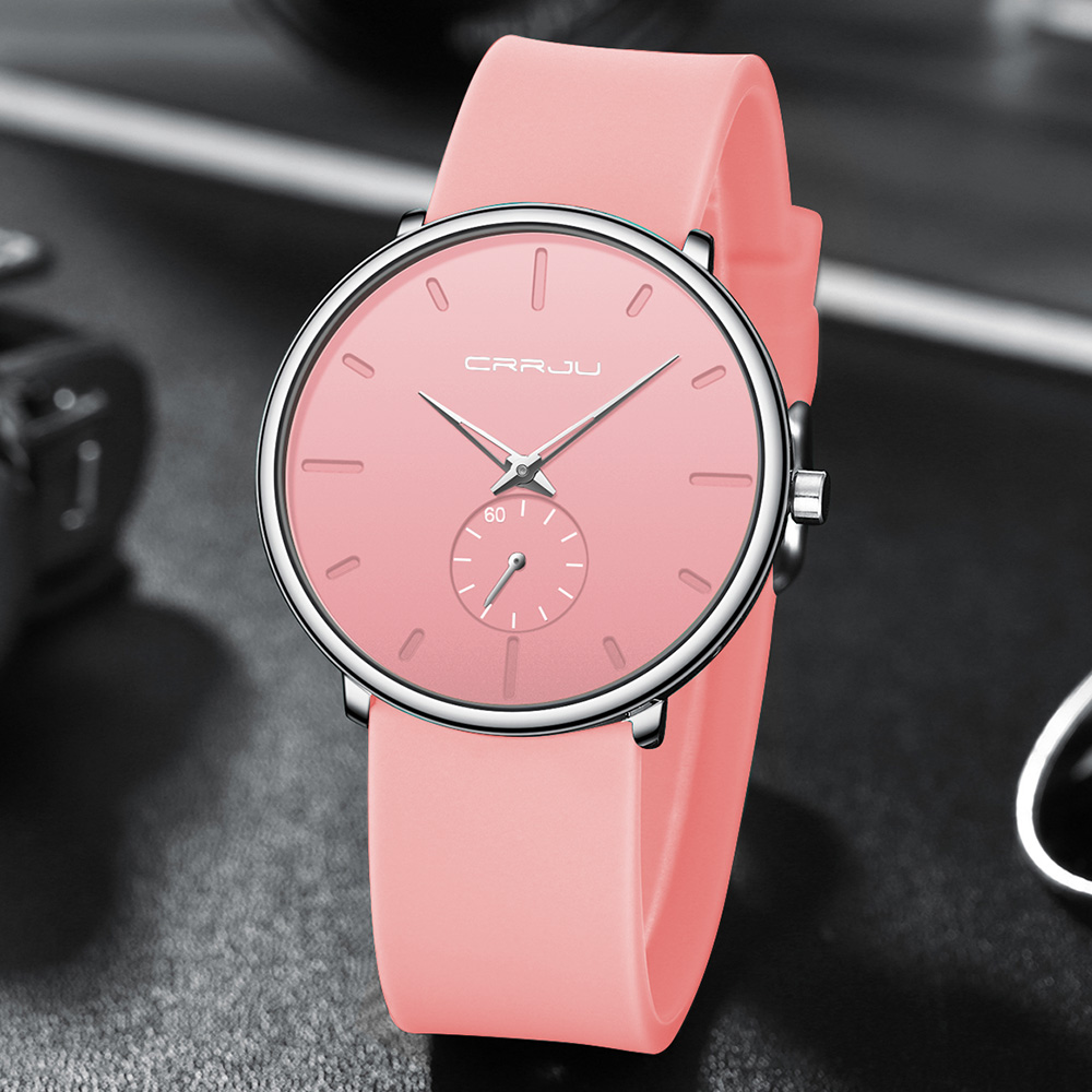 CRRJU 男性女性セットカップルファッションカジュアルシリ - Dress Watch Ultra Thin のレビューと価格