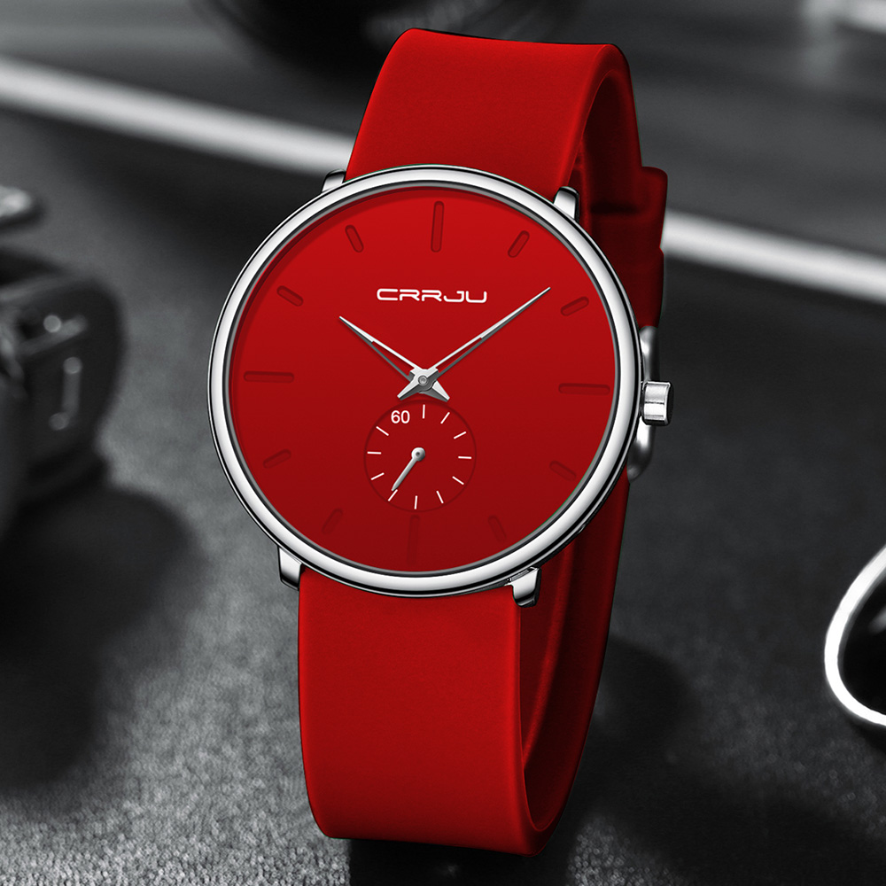 CRRJU 男性女性セットカップルファッションカジュアルシリ - Dress Watch Ultra Thin のレビューと価格