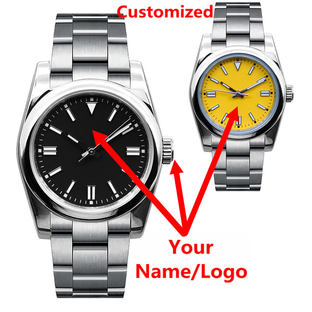 カスタムロゴメンズ腕時計サファイア高級NH35/ミヨタ自動機 - Luxury Watch Logos のレビューと価格