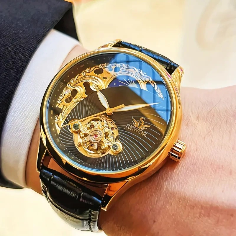 豪華なメンズ自動巻き機械式腕時計。エレガントさとファッション - Luxury Watch It のレビューと価格