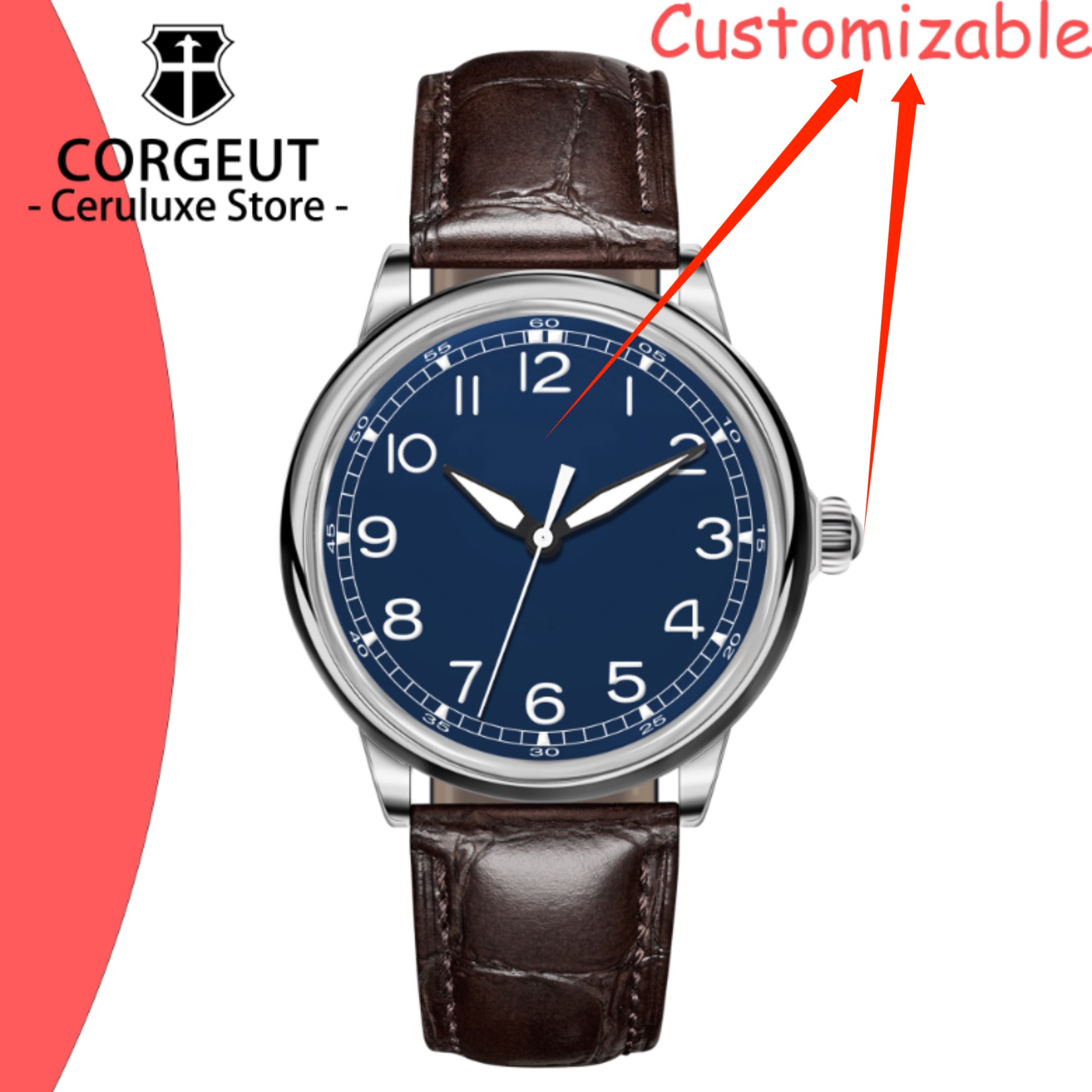 カスタムロゴ 41mm MIYOTA8215 自動巻き高級腕 - Luxury Watch Logos のレビューと価格