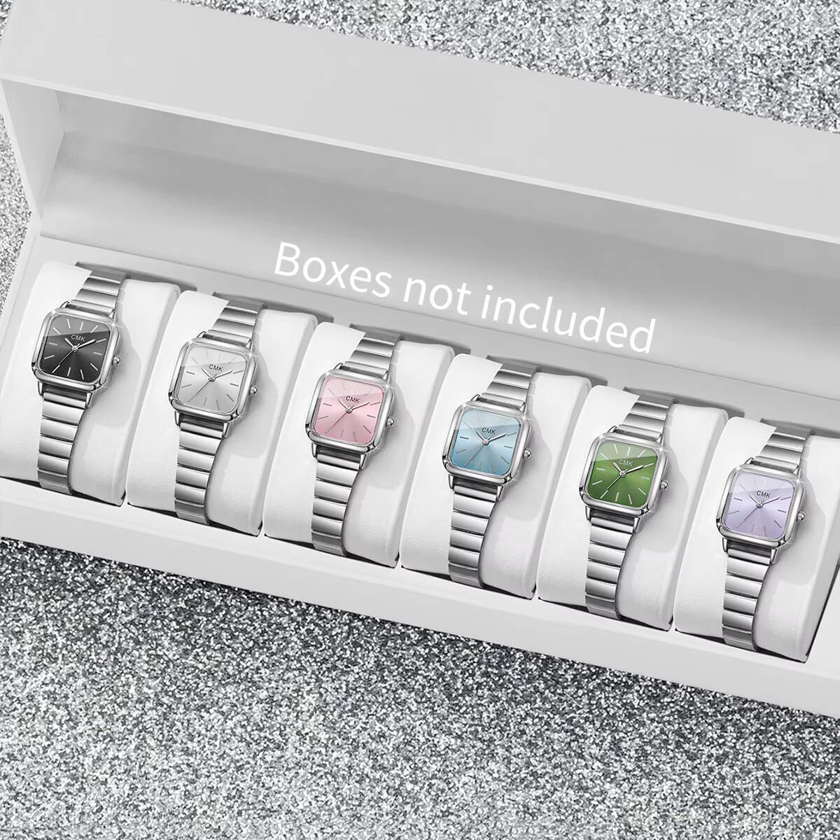 2/3/4/5/6 個ファッションスクエア女性用腕時計セット - Dress Watch Ultra Thin のレビューと価格