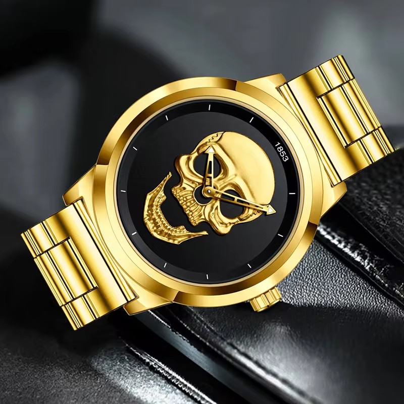 Lige-男性用クォーツ腕時計,スケルトン,クリエイティブ, - Luxury Watch Holder For Men のレビューと価格