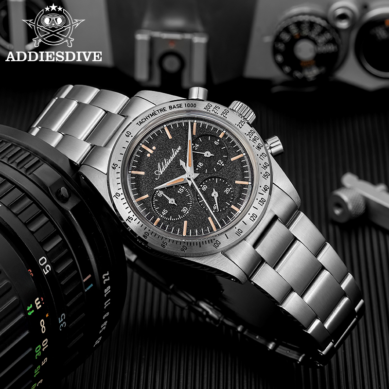 ADDIESDIVE 新しいクロノグラフ腕時計 0S20 ム - Luxury Watch It のレビューと価格
