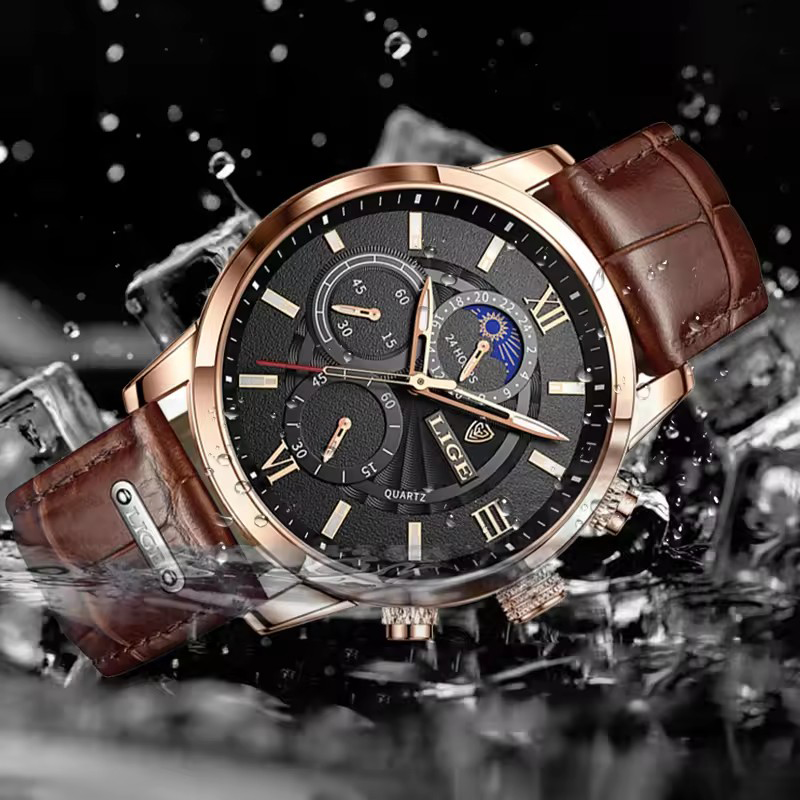 メンズ腕時計 LIGE トップブランドの高級メンズ腕時計男性 - Luxury Watch Holder For Men のレビューと価格